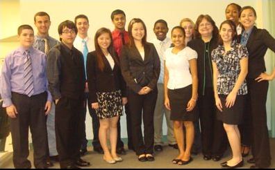 Members of FBLA after their District Competition held at Freedom High School on February 5, 2013.