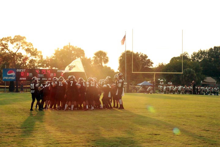 RHS+Varsity+Football+players+huddle+up+pre-game.+Robinson+is+scheduled+to+play+in+10+varsity+football+games+this+season%2C+along+with+their+pre-+season+kickoff+game+against+Osceola.+8+games+are+district+games+and+2%2C+including+the+Sickles+game%2C+are+non-district.+