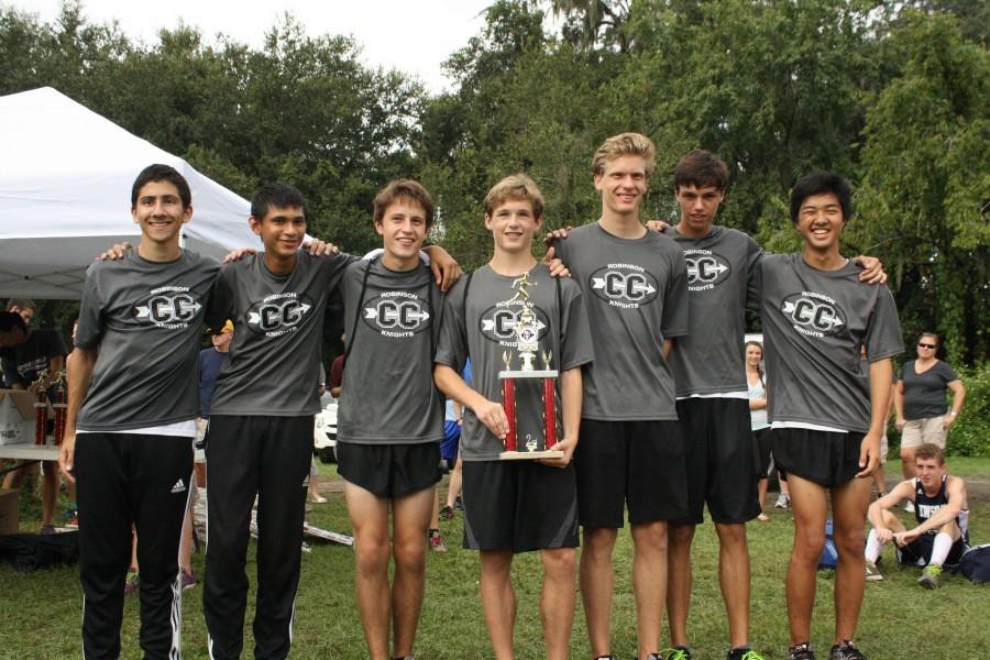 The boys varsity team after their second place finish at Seffner Christian Invite.