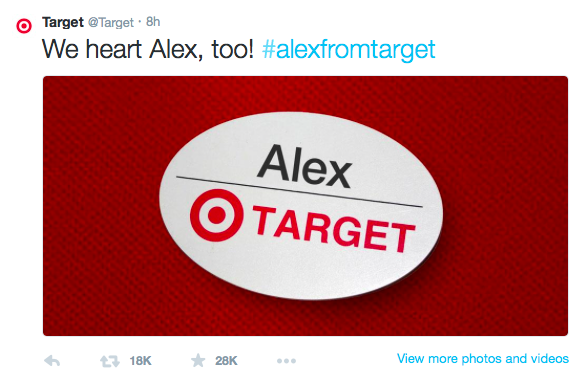 #AlexFromTarget Hits the Web