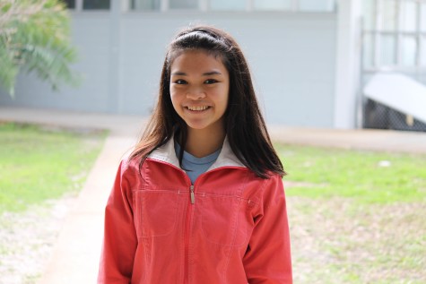 "When were you the happiest in your life?" "Everyday's kind of happy for me. Like going to school and seeing my friends, that's happy for me. It's not really the big things, but the little things that I enjoy."  Ela Gonzalez ('18)