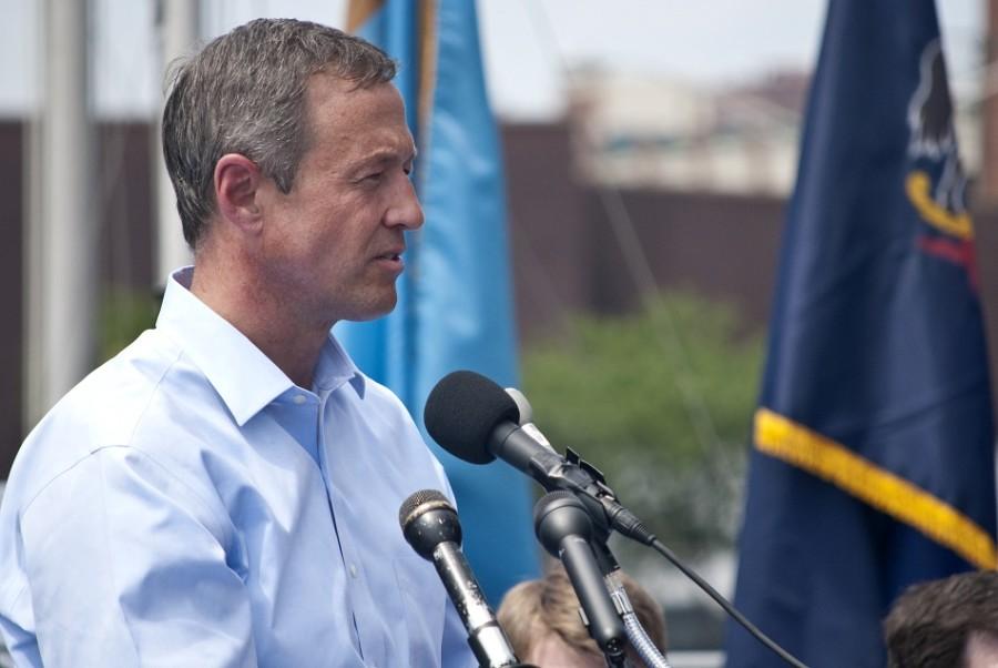 Presidential Candidate Martin OMalley speaks in  Maryland.
