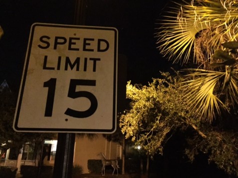Signs like this clearly state the speed that you should drive at on this road, but drivers still tend to ignore said signs.