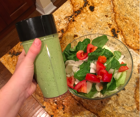 Green goddess salad is a perfect recipe for a healthy lunch.