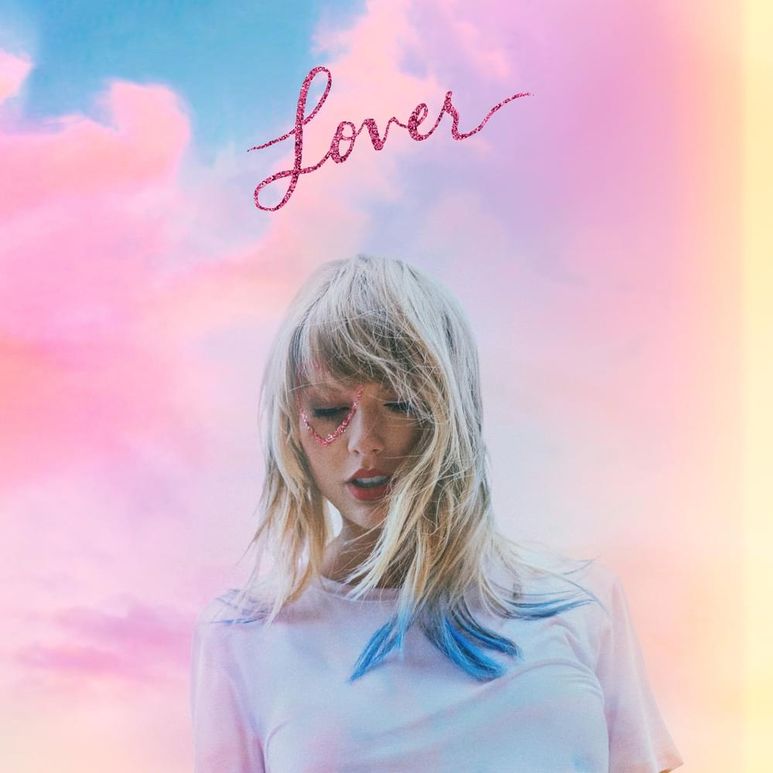 Taylor Swifts album cover for Lover, her most recent album.