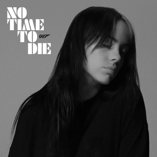 The black and white cover for No Time To Die, already setting the somber mood. 