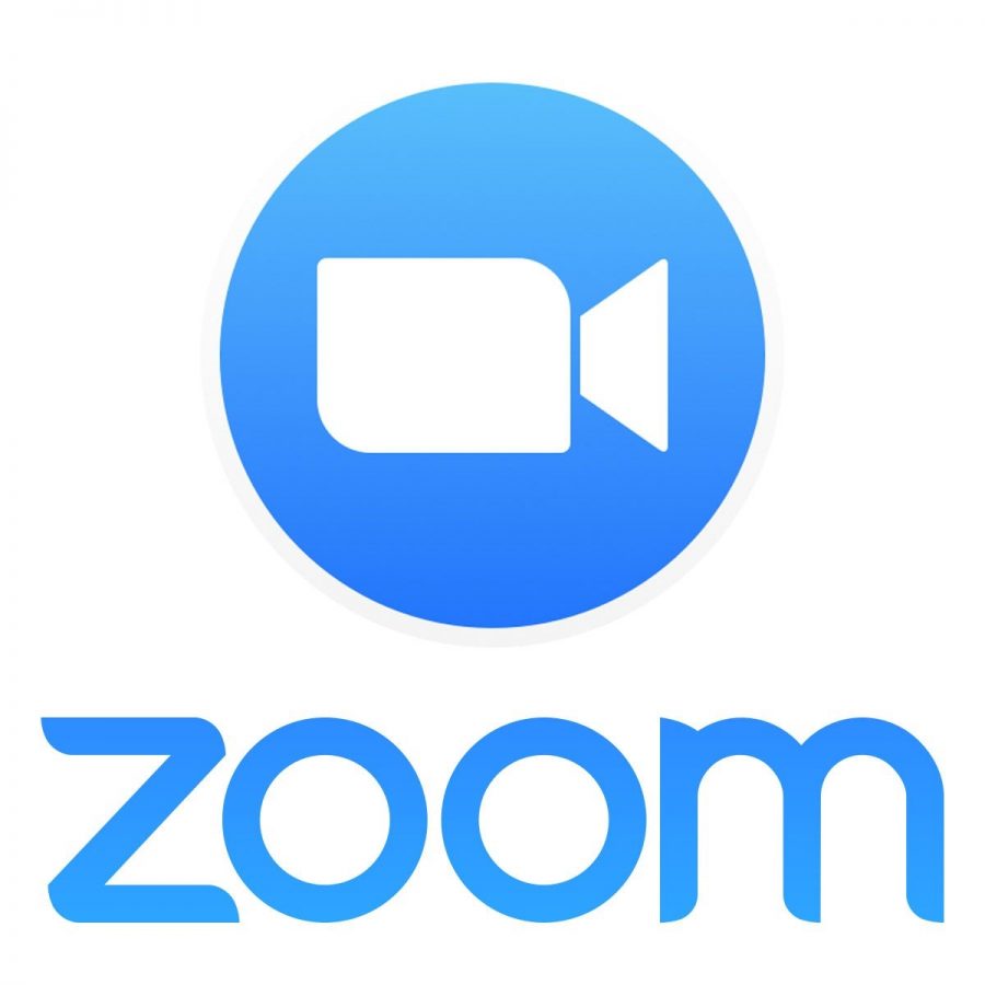 The logo for Zoom, a popular website for online school.