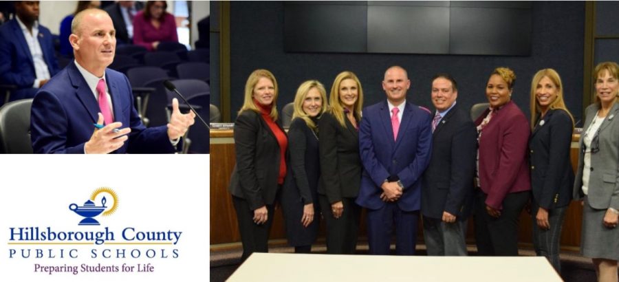 Superintendent Addison Davis with the Hillsborough County School Board in January.