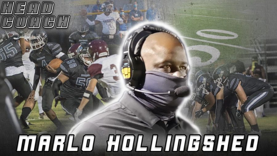 Graphic of clips showcasing Hollingsheds career.