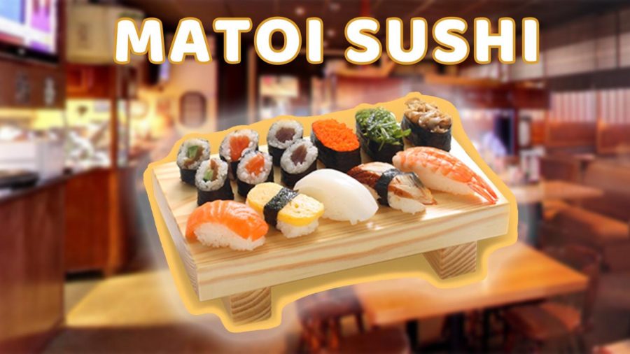 Graphic depicting Matoi Sushi.
