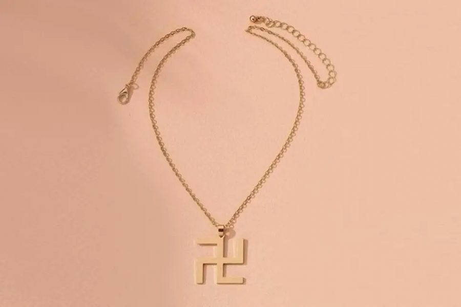 Screenshot of SHEINs swastika necklace, which caused controversy on social media.