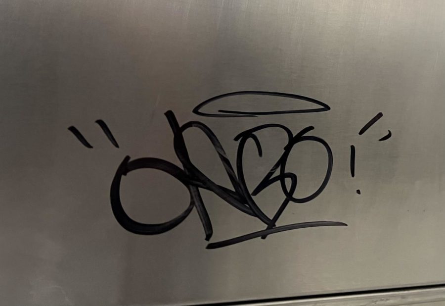 Anonymous source writes “debo” on public surfaces in Robinson High School to mark his/her territory. 