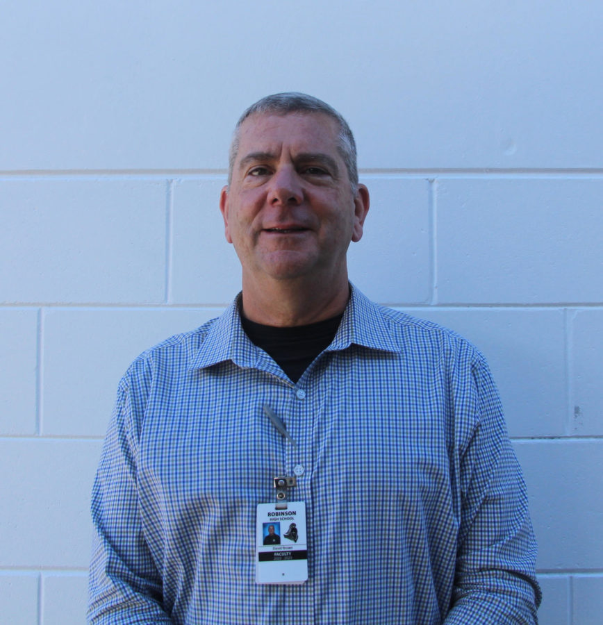 Principal David Brown is excited to take on the new year and looks forward to  finishing  school construction. 