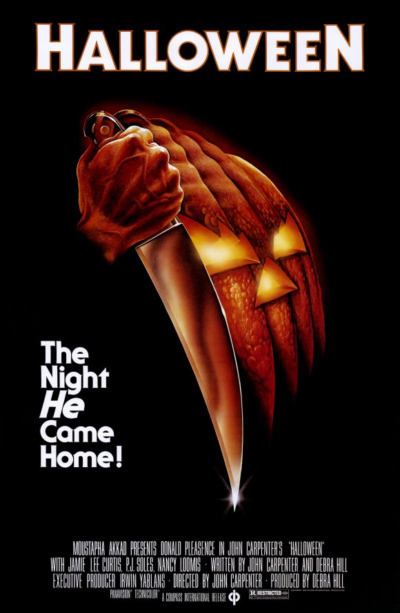 The release poster for the 1978 film, Halloween.