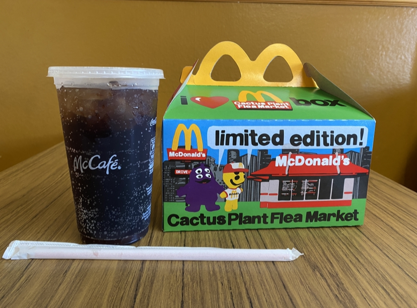 The new adult Happy Meal comes in the colorful
Cactus Plant Flea Market Box.