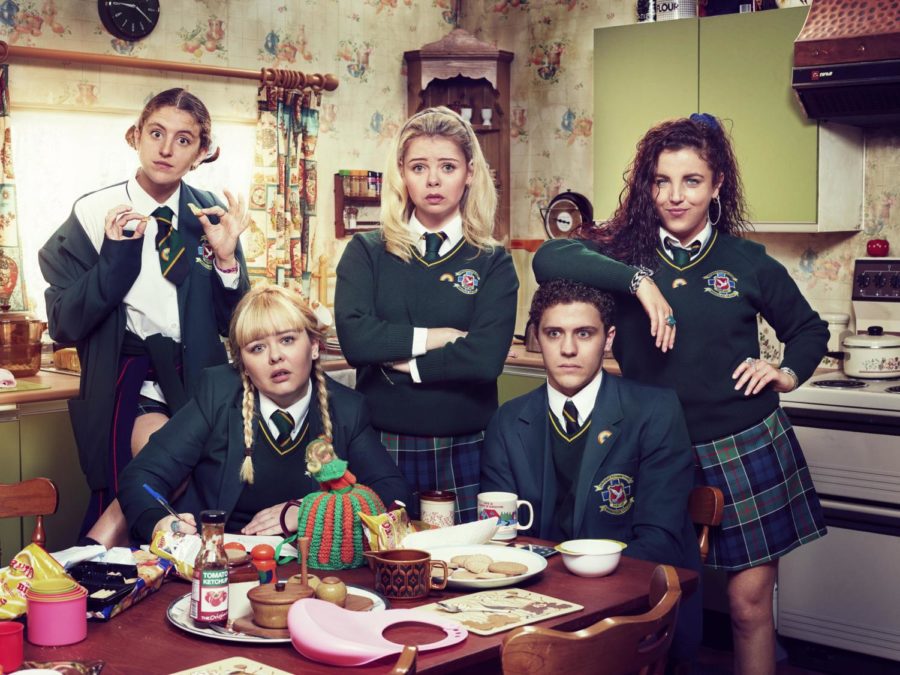 Promotional photo for the release of the second season of Derry Girls.