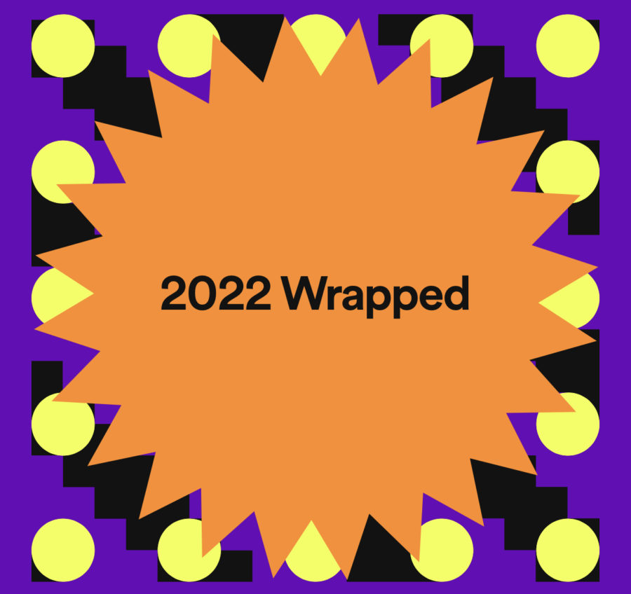 Spotify Users are welcomed with a color graphic to their 2022 Spotify Wrapped 