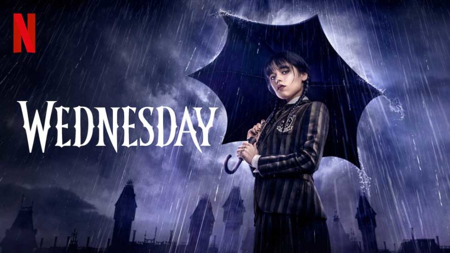 Promotional poster for the new Netflix series, Wednesday.