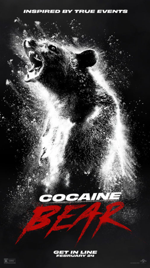 The+official+theatrical+poster+for+Cocaine+Bear.