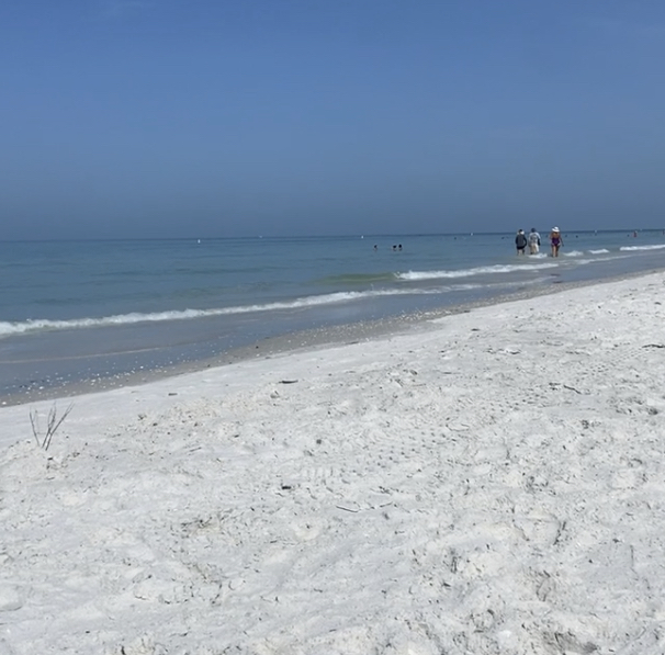 A clear summer day at Clearwater Beach.