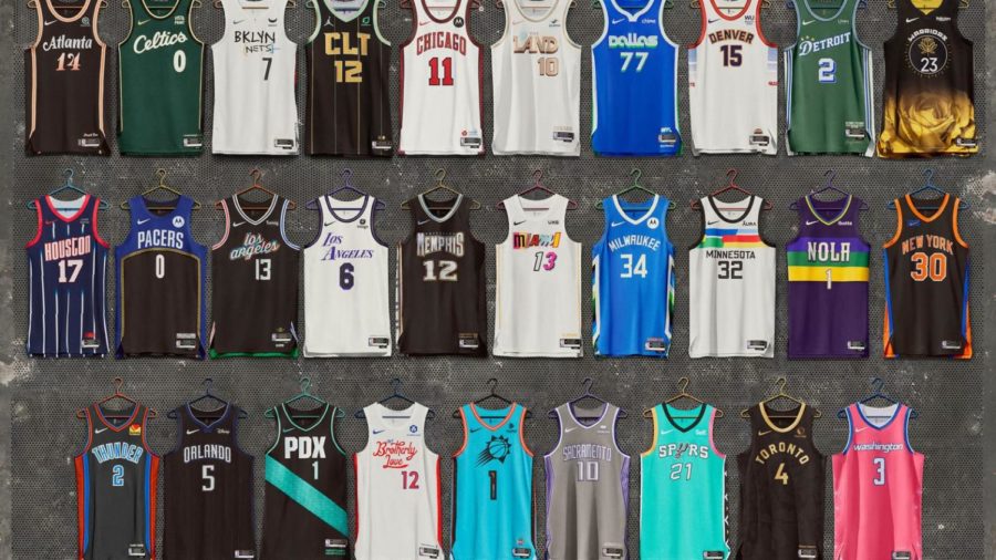 The 22-23 City Edition Uniforms released by the NBA.