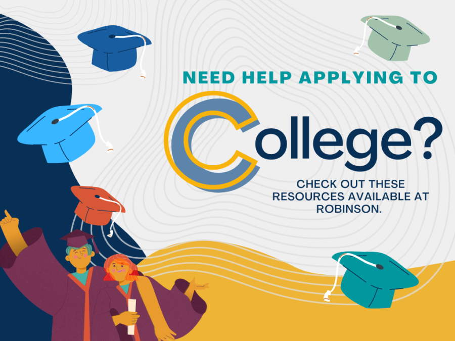 Graphic developed on Canva depicting high school graduates and graduation caps. 