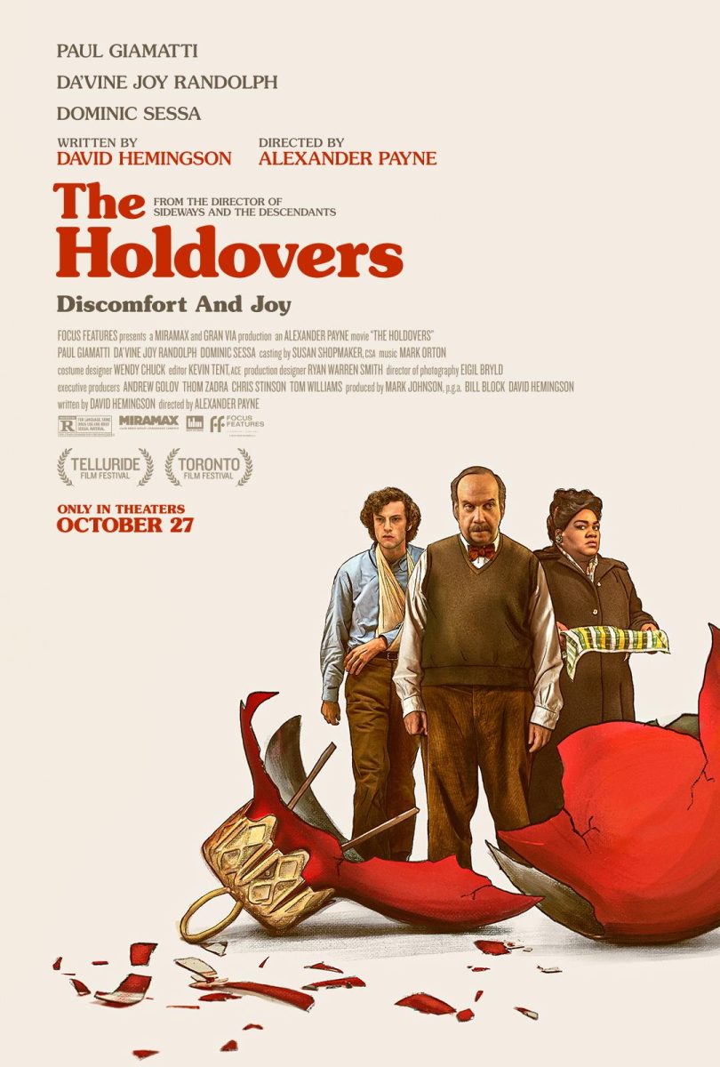The official promotional poster for The Holdovers.