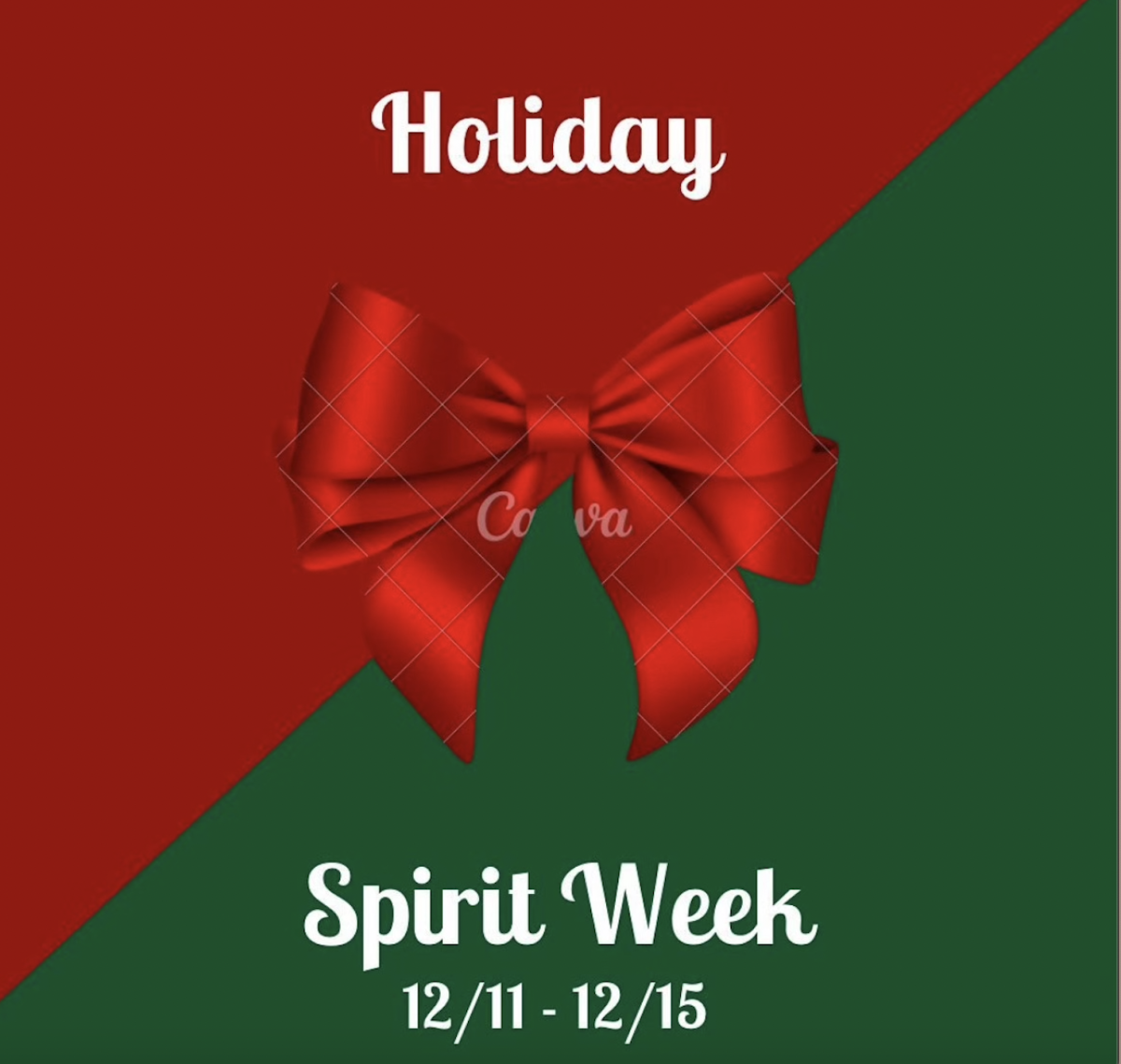 Spirit week graphic made by SGA
