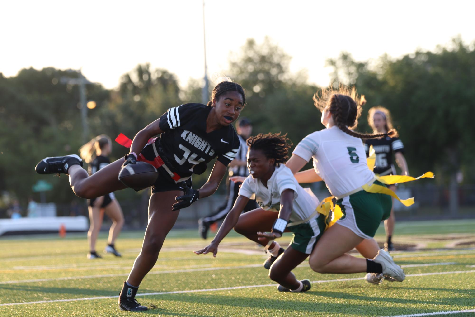 Flag Football Defends Home Territory Against Tampa Catholic
