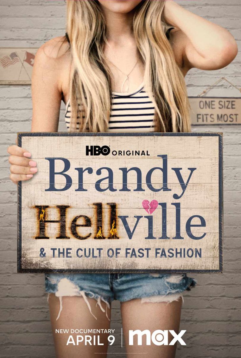 Theatrical poster for the HBO documentary Brandy Hellville & The Cult of Fast Fashion