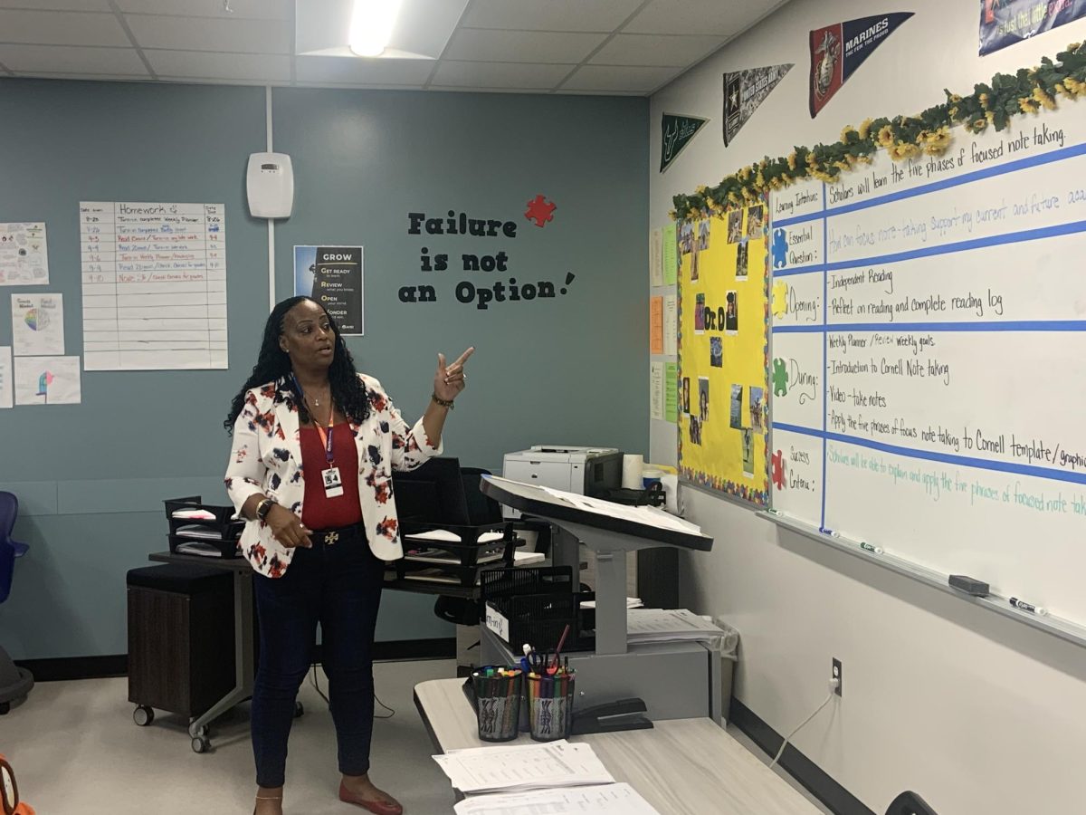 Dr. Selena DeHaney in her classroom. 