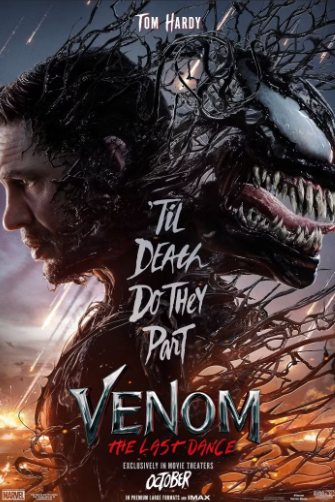 The official movie poster for Venom: The Last Dance