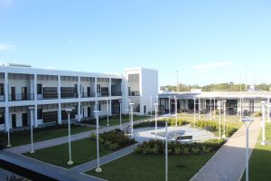 Robinson Highschool, after the 2024 hurricane cleanup.