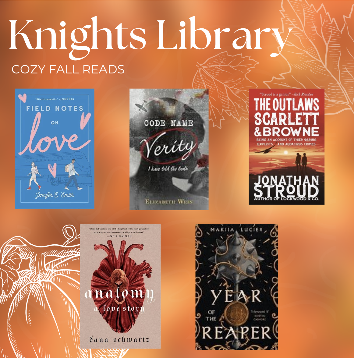 The fall book recommendations of Knight's Library