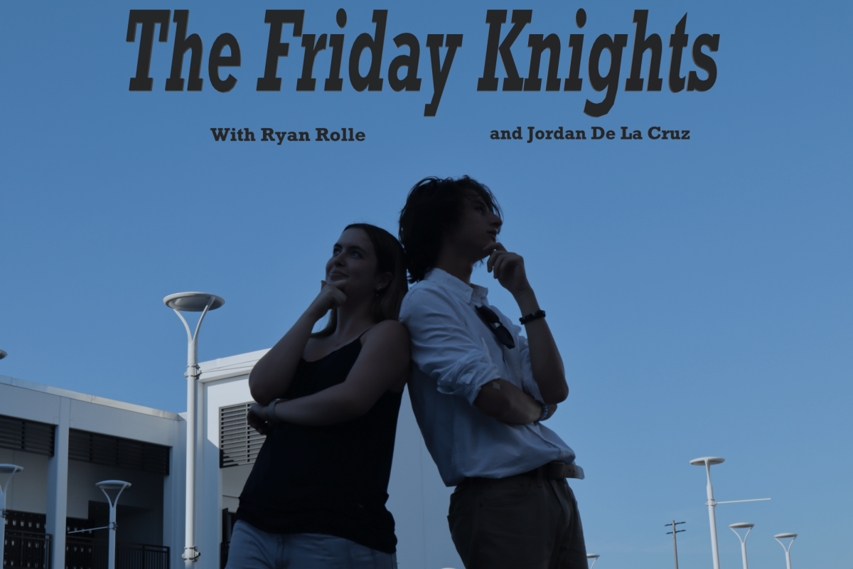 Thumbnail of the '25 Knight Writer "Around the School"-based podcast, The Friday Knights. 