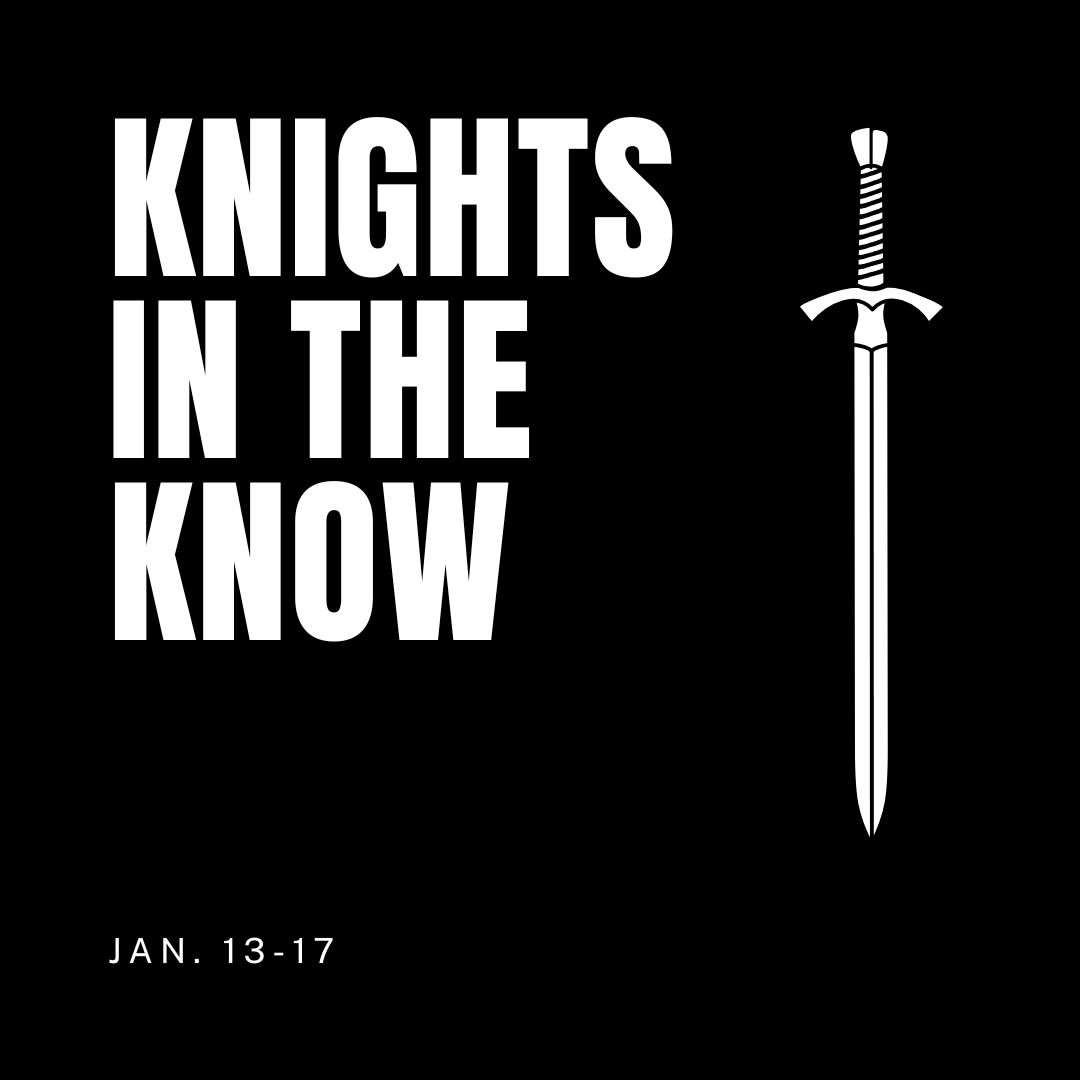 The "Knights In The Know" cover. 