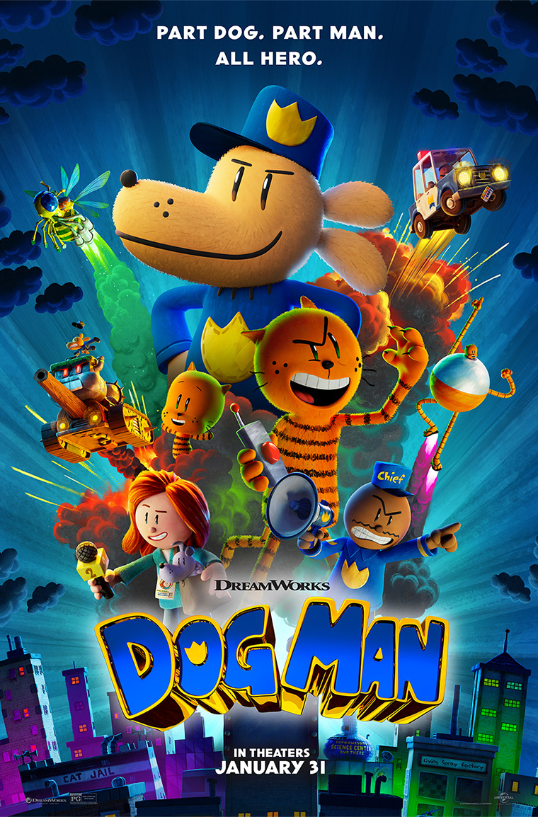 The official poster for "Dog Man."