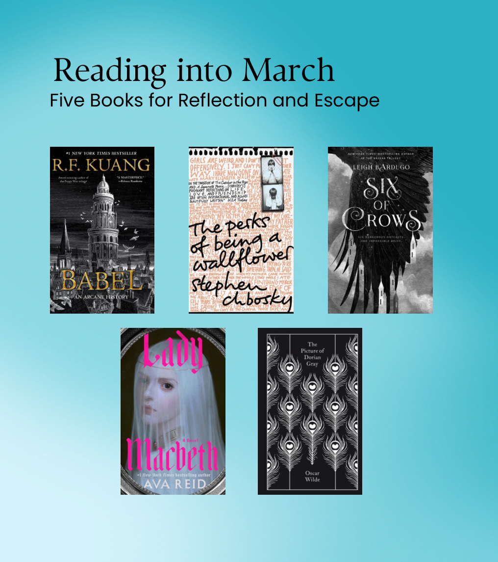 Five novels to read or reread whilst transitioning from February to March.