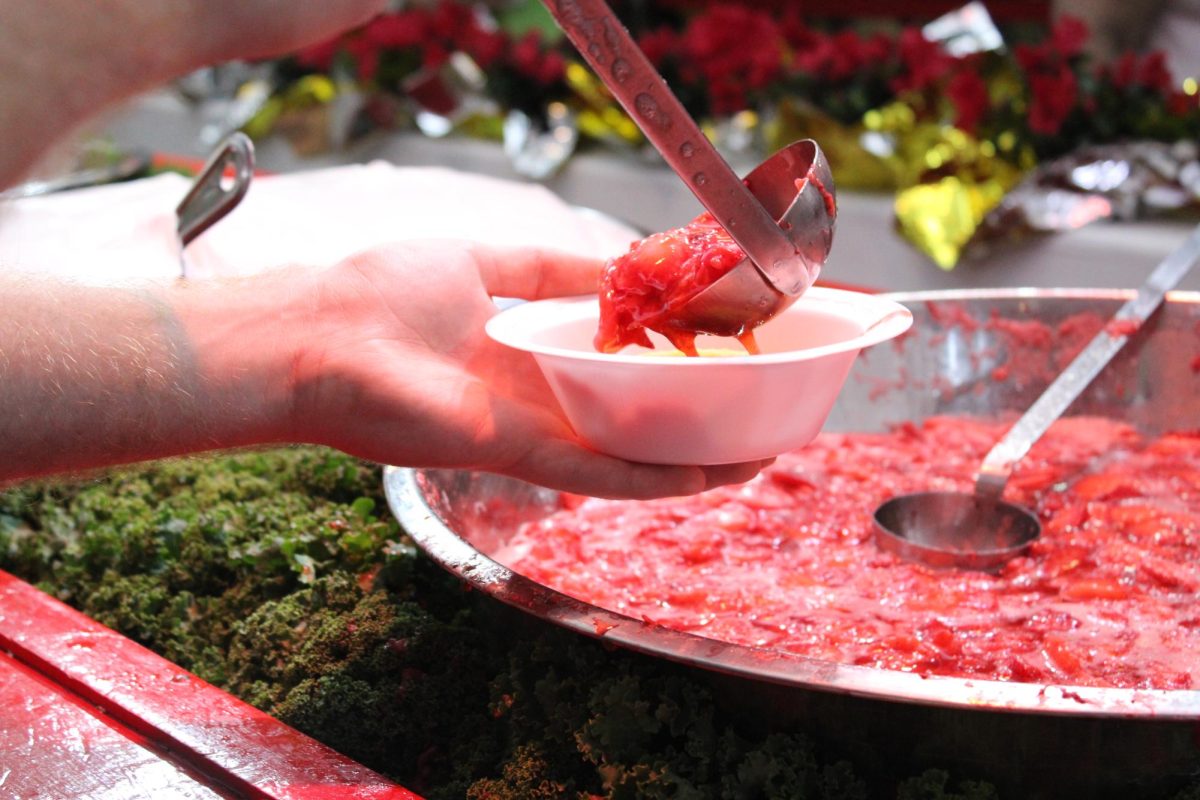 The St. Clement's build your own Strawberry Shortcake stand at the Florida Strawberry Festival. 