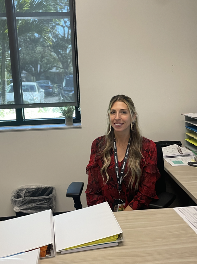 Morgan Reinhart excited to start in her new office