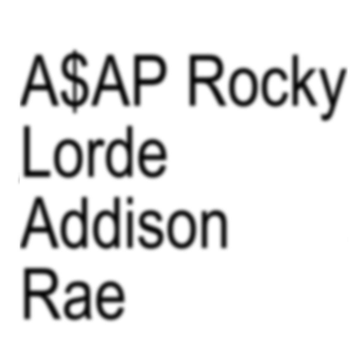 Generated image of featured artists at Charli's Coachella show.
