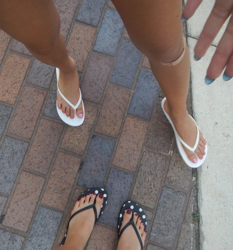 Flip flops styled for optimal coolness style wise and temperature