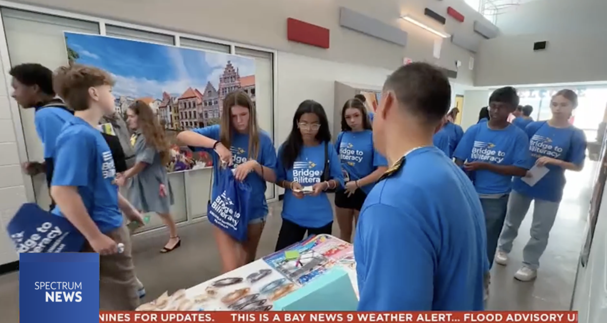 Clip from Bay News 9 video featuring the camp.