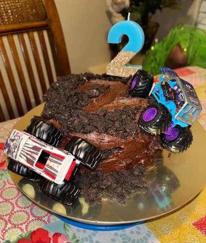 Angel's monster truck cake for her cousin's second birthday.