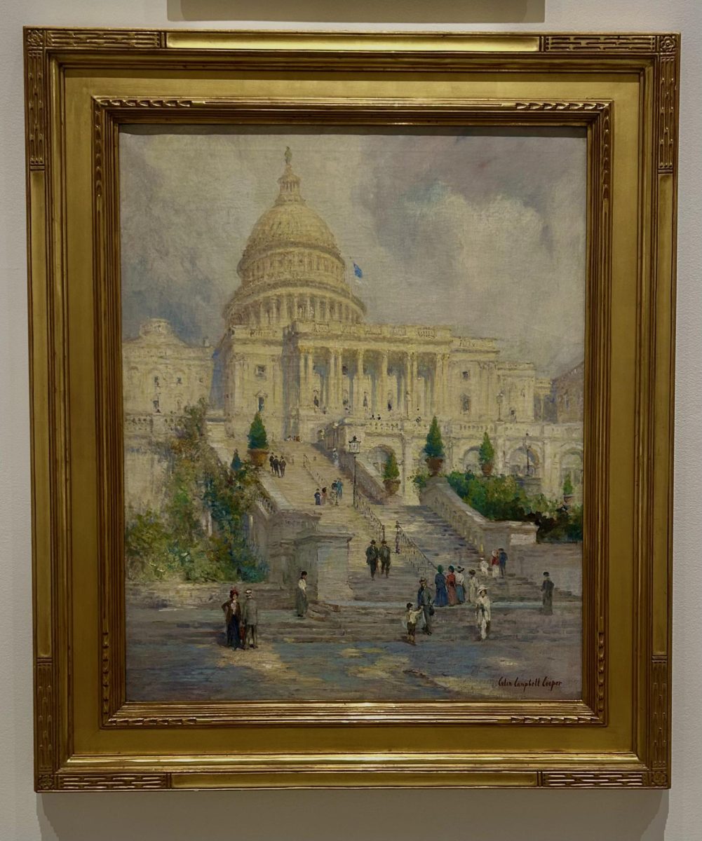 "West Front of the Capitol Steps" Washington D.C. 1902, as seen in the Tampa Museum of Art