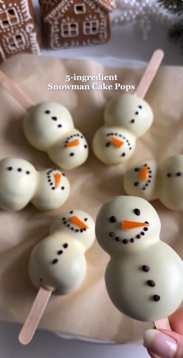 how delicious simple Snowman Cake Pops look when they are finished