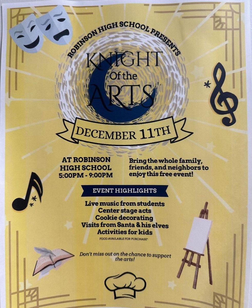Flyer for the Knight of the ARTs promoting the event.