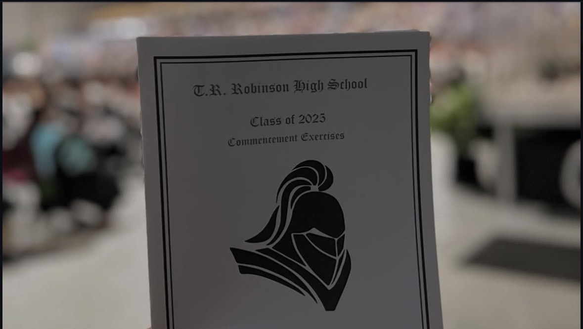 Robinson High School Class of 2025 commencement pamphlet. 