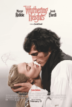 The movie poster for Emerald Fennell's Wuthering Heights.