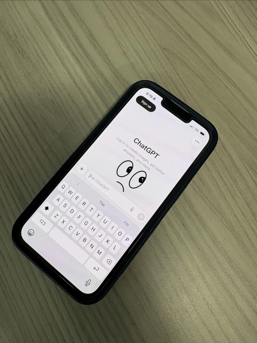 The app Chat GPT opened. 
